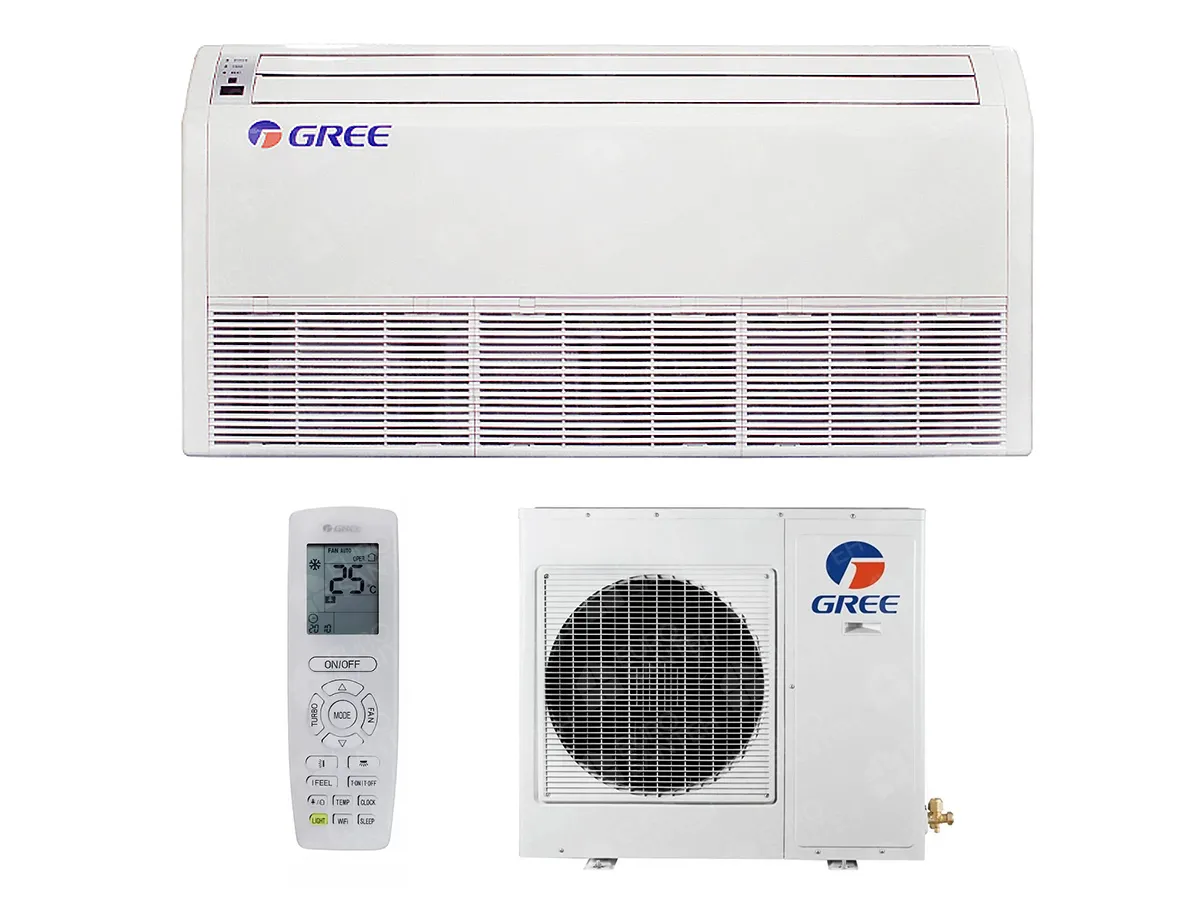 Conditioner GREE de tip TAVAN PARDOSEA Inverter seria U-MATCH GUD100ZD-A-T+GUD100W-HhA-X