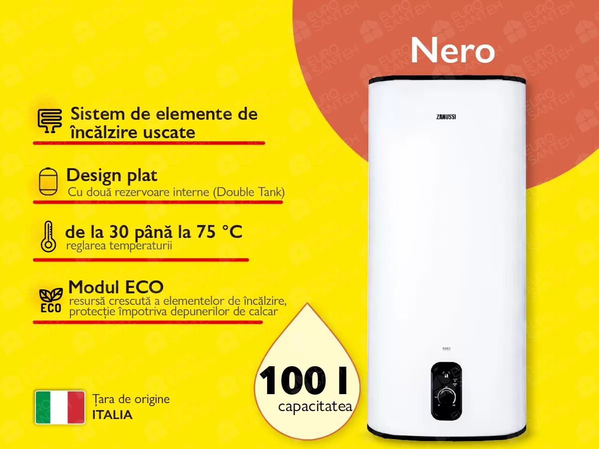 Boiler electric Zanussi Nero 100L
