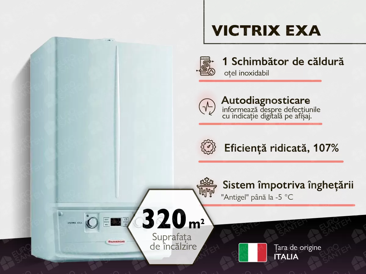 Cazan pe gaz in condensare IMMERGAS Victrix Exa 32 kW