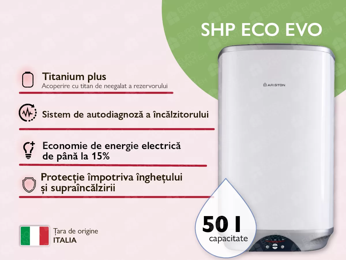 Boiler electric Ariston SHP Eco Evo 50V 1.8K