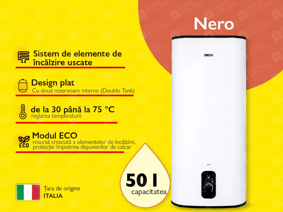 Boiler electric Zanussi Nero 50L