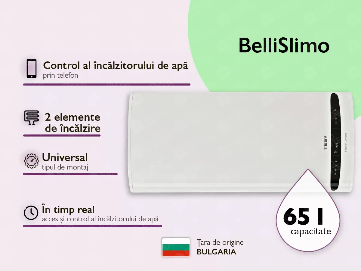 Boiler electric TESY GCR 80 2722 E31 EC BelliSlimo