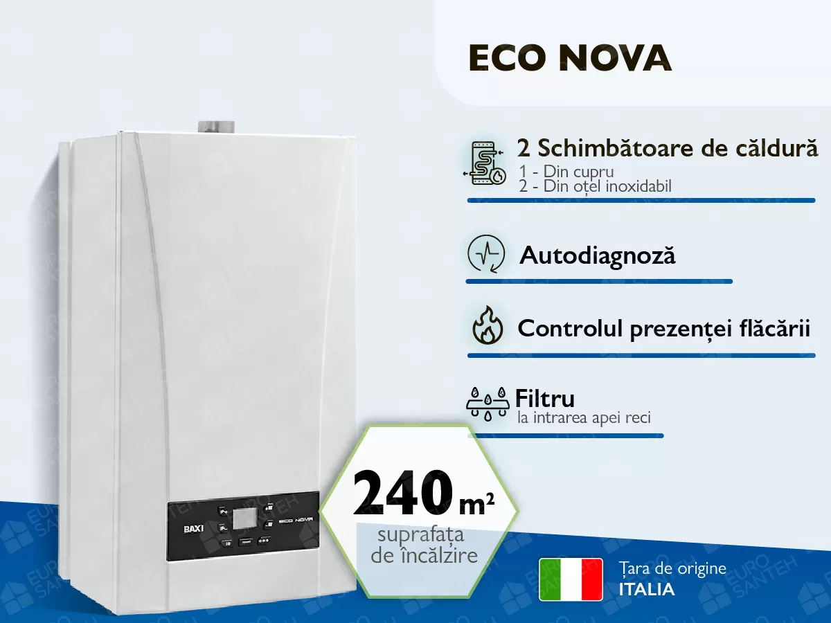 Cazan pe gaz clasic BAXI ECO NOVA 24 kW