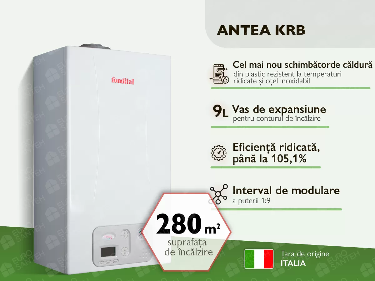 Cazan pe gaz în condensare FONDITAL ANTEA KRB 28 kW