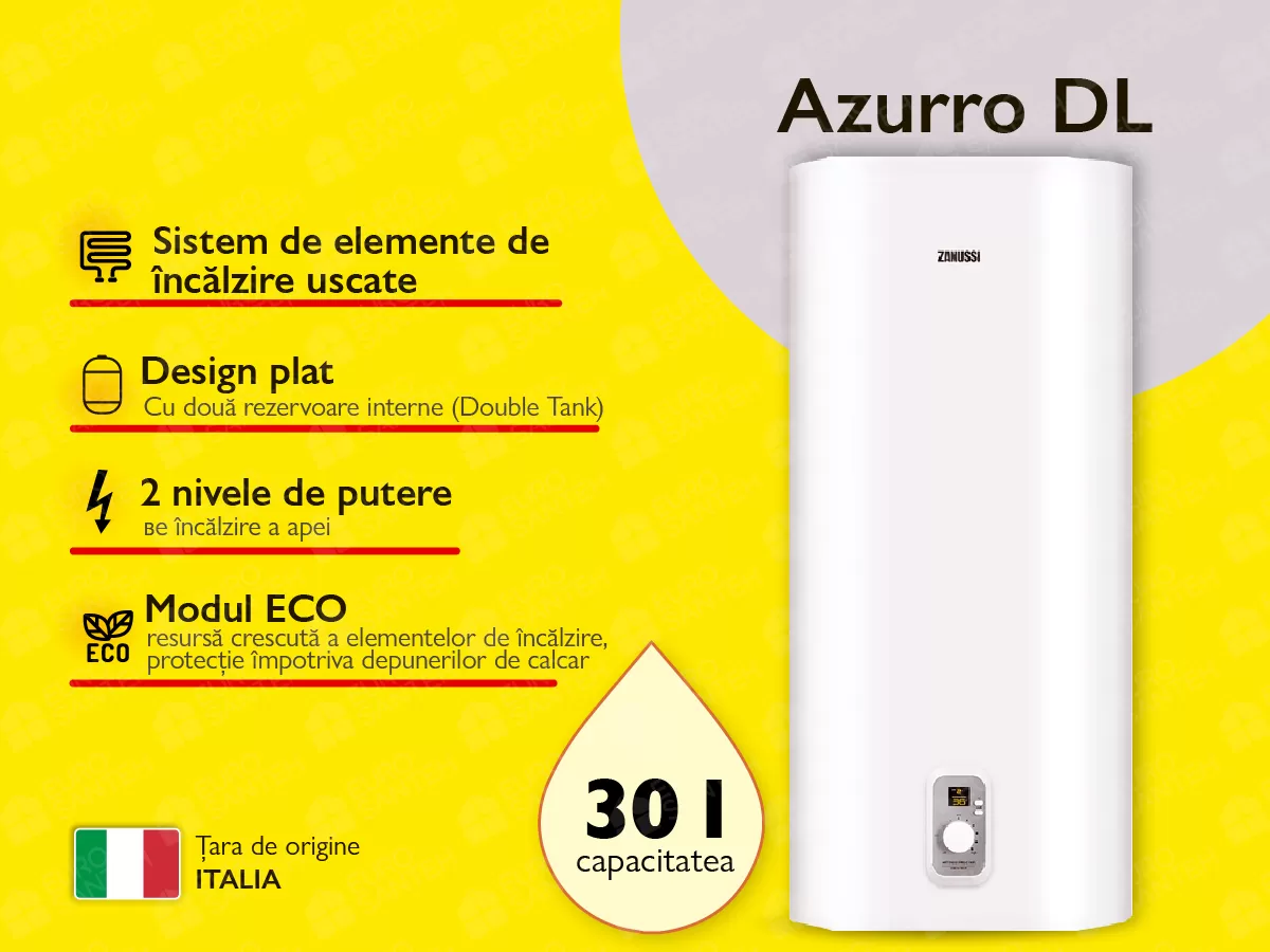 Boiler electric Zanussi Azurro DL 30L